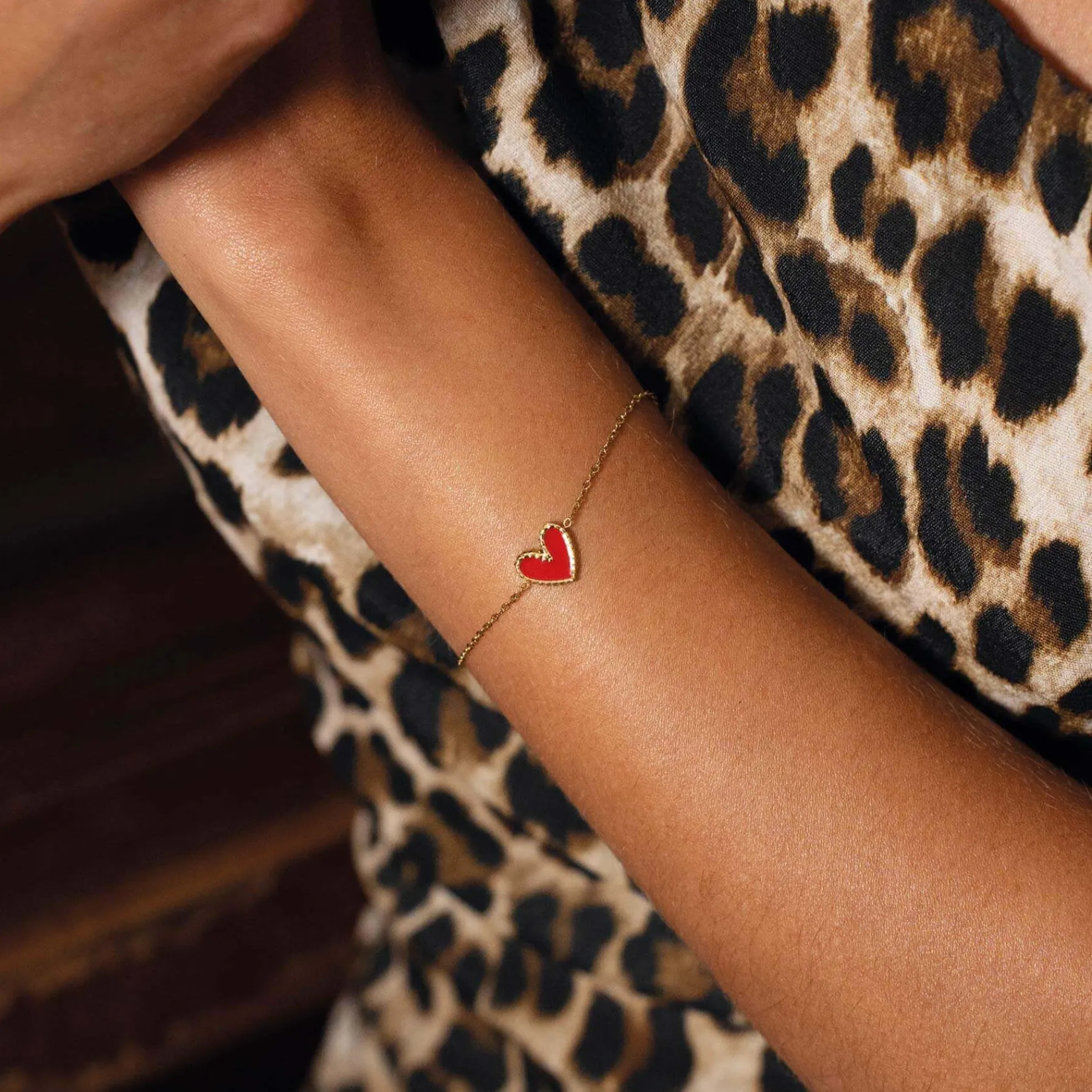 Femme Luzaka Bracelets<Bracelet Lolly rouge acier doré or