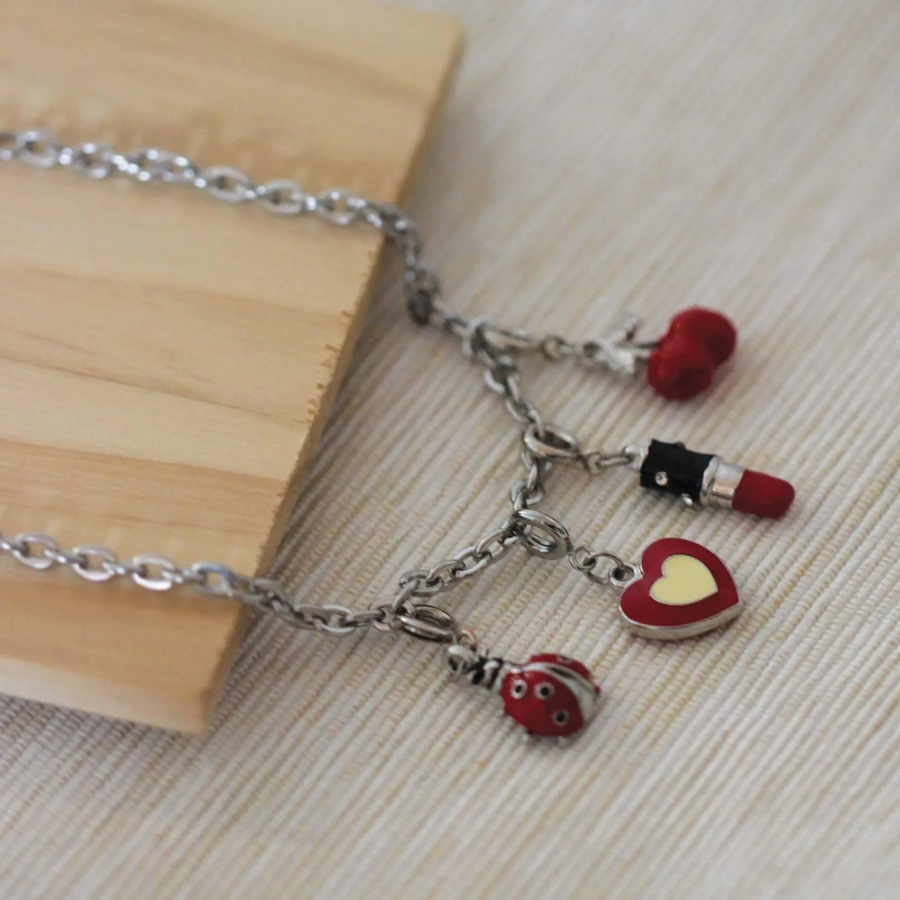 Luzaka Charms Métal<Bracelet Lou acier