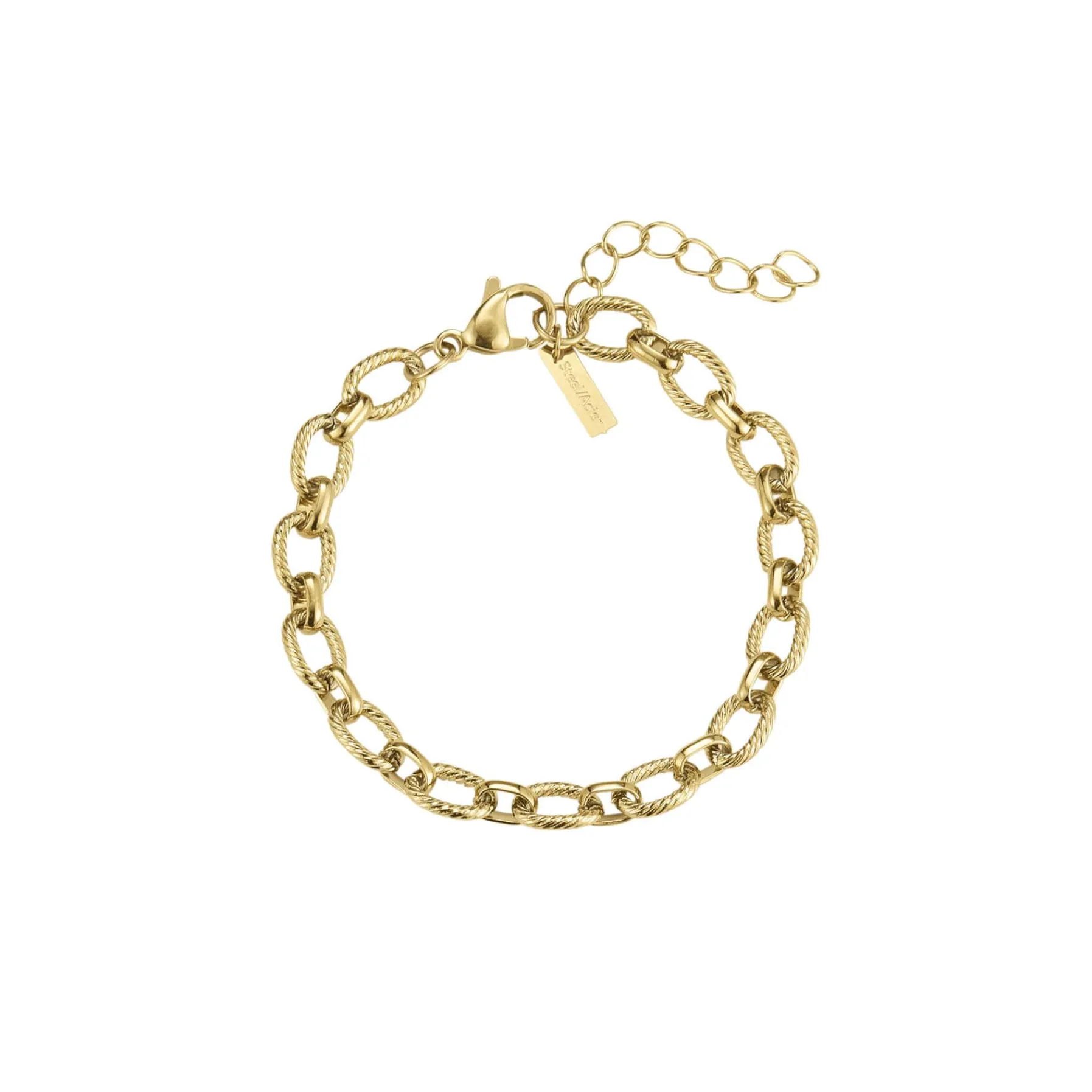Femme Luzaka Bracelets<Bracelet maille Alfonsa acier doré or