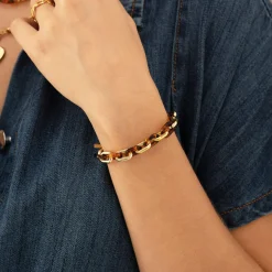 Femme Luzaka Bracelets<Bracelet Maille Dolceta acier doré or
