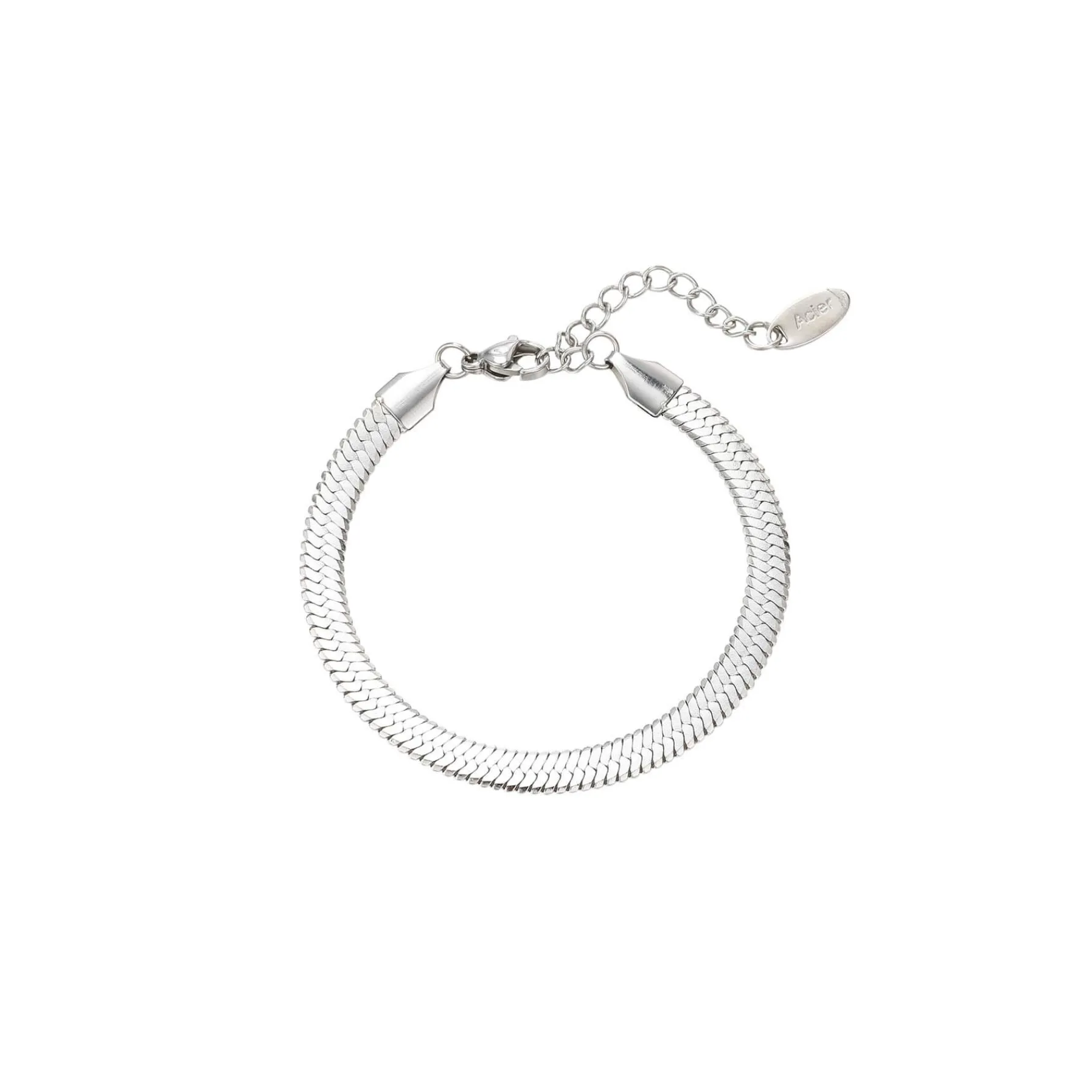 Femme Luzaka Bracelets<Bracelet maille plate acier