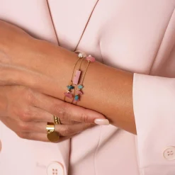 Femme Luzaka Bracelets<Bracelet multi rangs Cassandre acier doré or