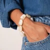 Femme Luzaka Bracelets<Bracelet Naomi blanc acier doré or