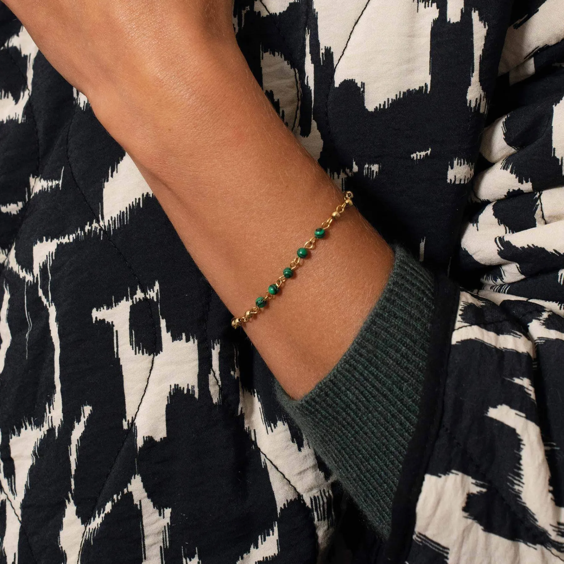 Femme Luzaka Bracelets<Bracelet Olga pierres acier doré or