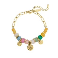 Femme Luzaka Bracelets<Bracelet Olympe acier doré or multicolores
