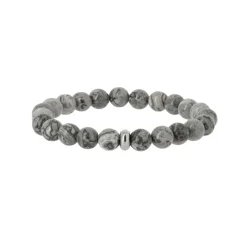 Femme Luzaka Bracelets|Bracelets<Bracelet Pierres Agate grise 8mn