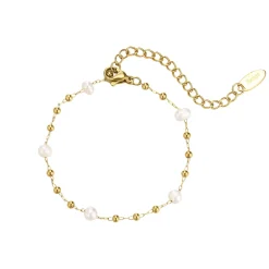 Femme Luzaka Bracelets<Bracelet Rosaire nacre acier doré or