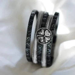 Luzaka Bijoux Snap<Bracelet Snap julia gris