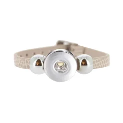 Luzaka Bijoux Snap<Bracelet Snap Léa beige