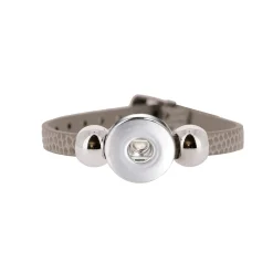Luzaka Bijoux Snap<Bracelet Snap Léa gris