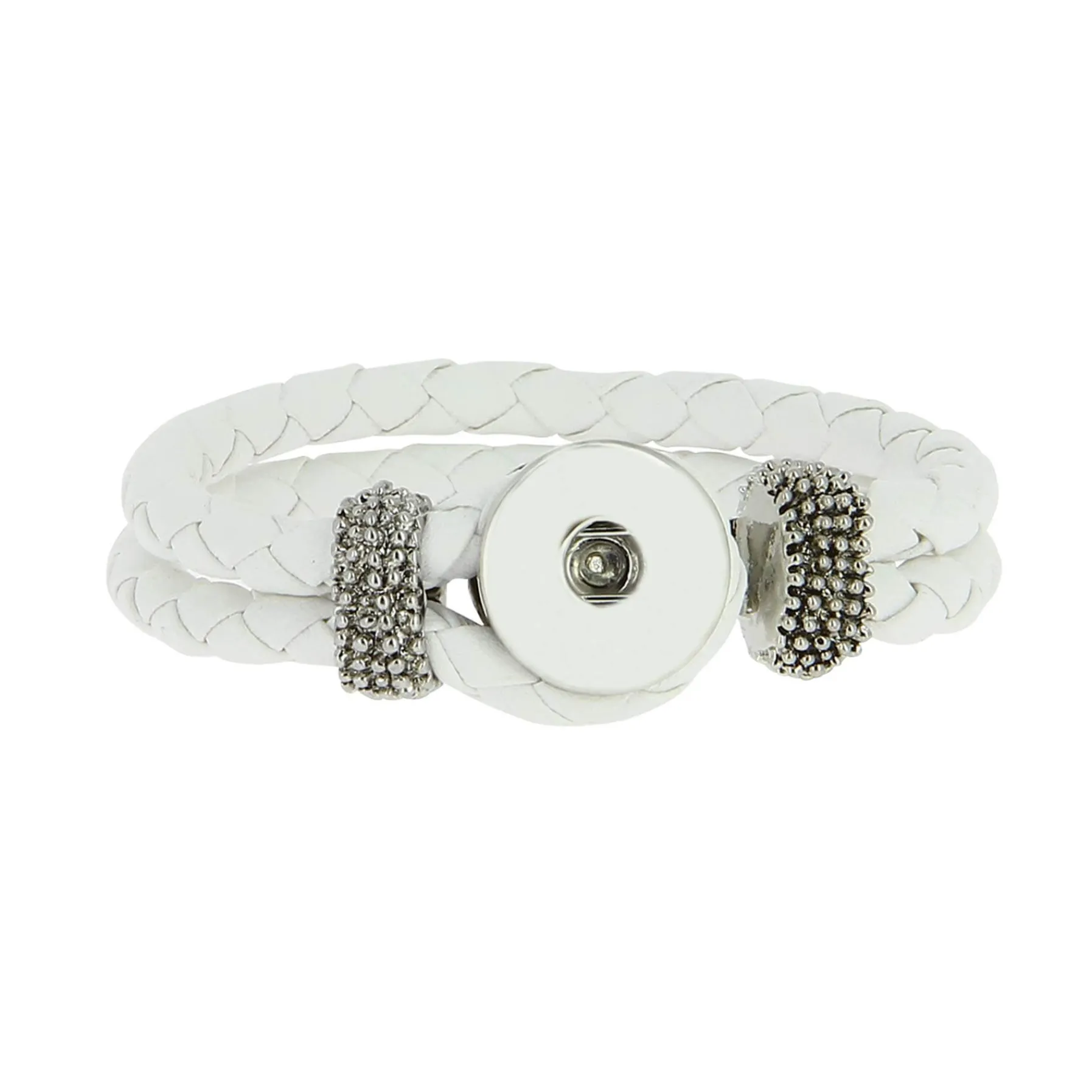 Luzaka Bijoux Snap<Bracelet Snap Solo blanc