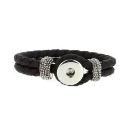 Luzaka Bijoux Snap<Bracelet Snap Solo noir