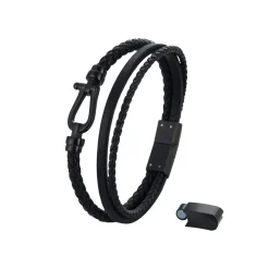 Homme Luzaka Bracelets<Bracelet Soan acier noir