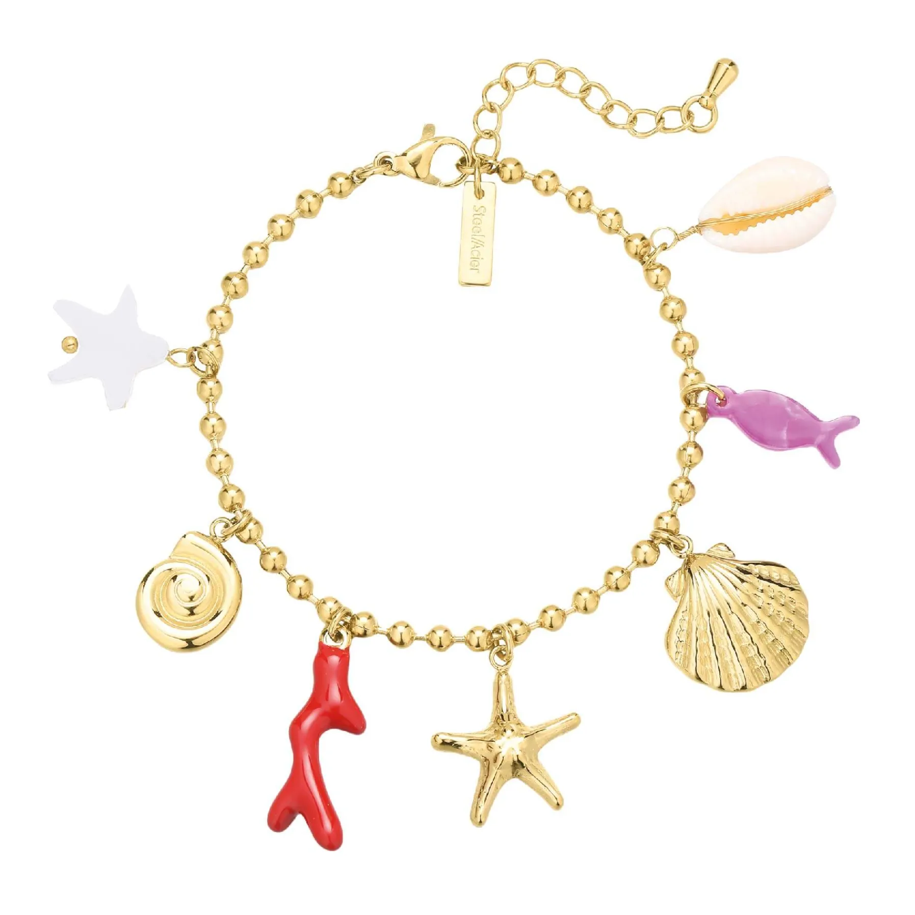 Femme Luzaka Bracelets<Bracelet Zanzibar acier doré