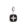 Luzaka Luzacharms<Charm acier Médaille croix