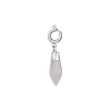 Luzaka Luzacharms<Charm acier pierre Quartz rose
