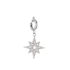 Luzaka Luzacharms<Charm acier Soleil et zircon