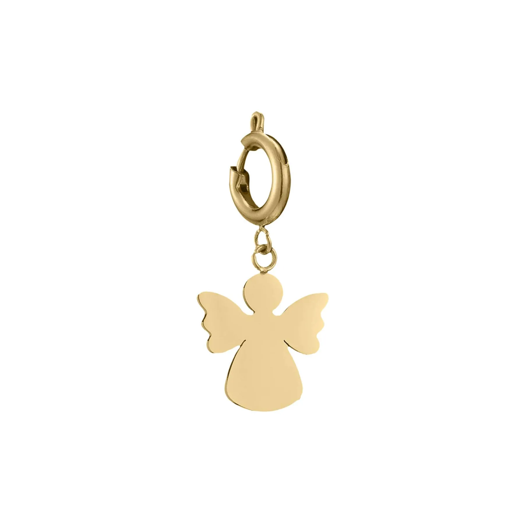 Luzaka Luzacharms<Charm Ange acier doré or