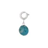Luzaka Luzacharms<Charm Apatite bleue acier argenté