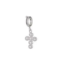 Luzaka Luzacharms<Charm Croix acier
