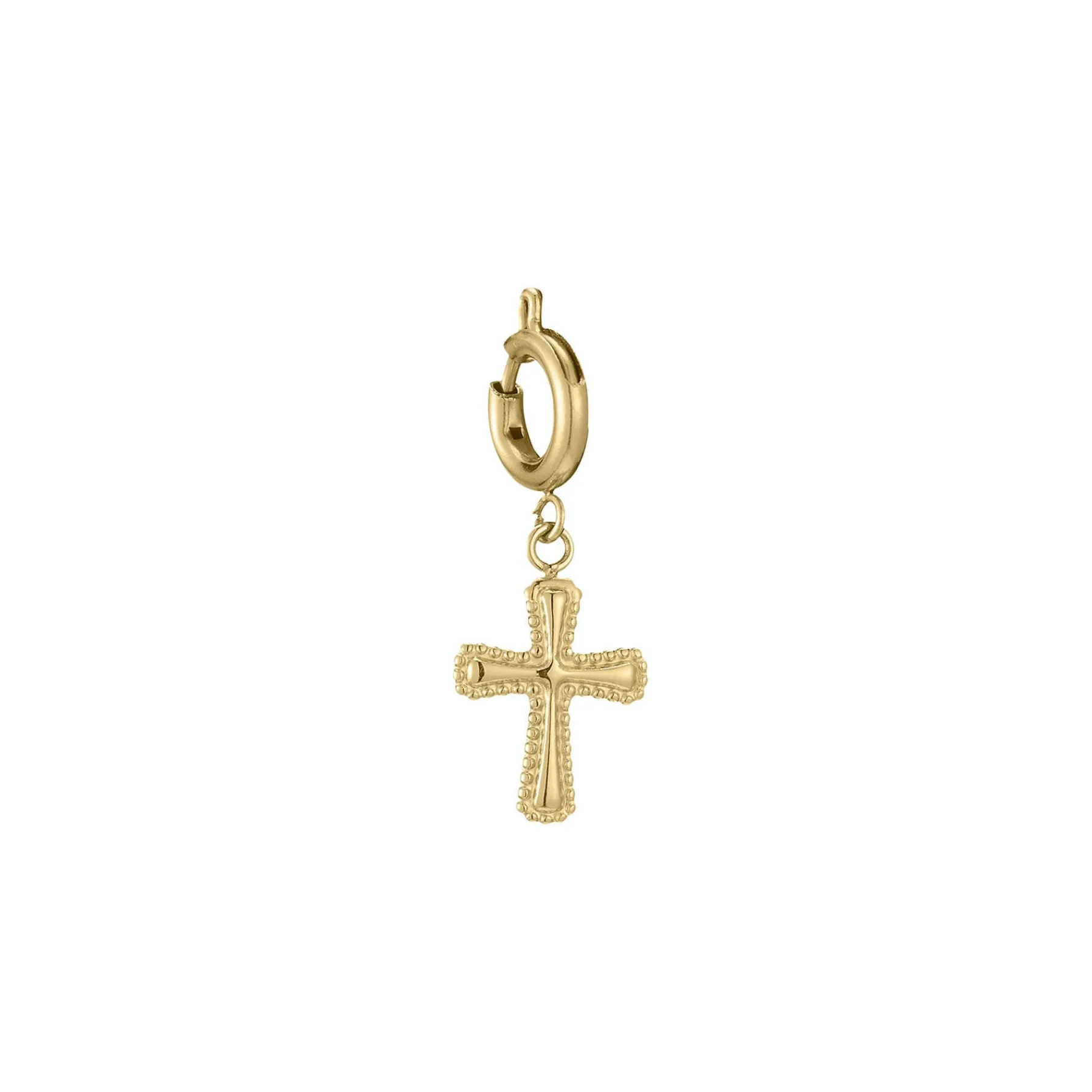 Luzaka Luzacharms<Charm Croix acier doré or