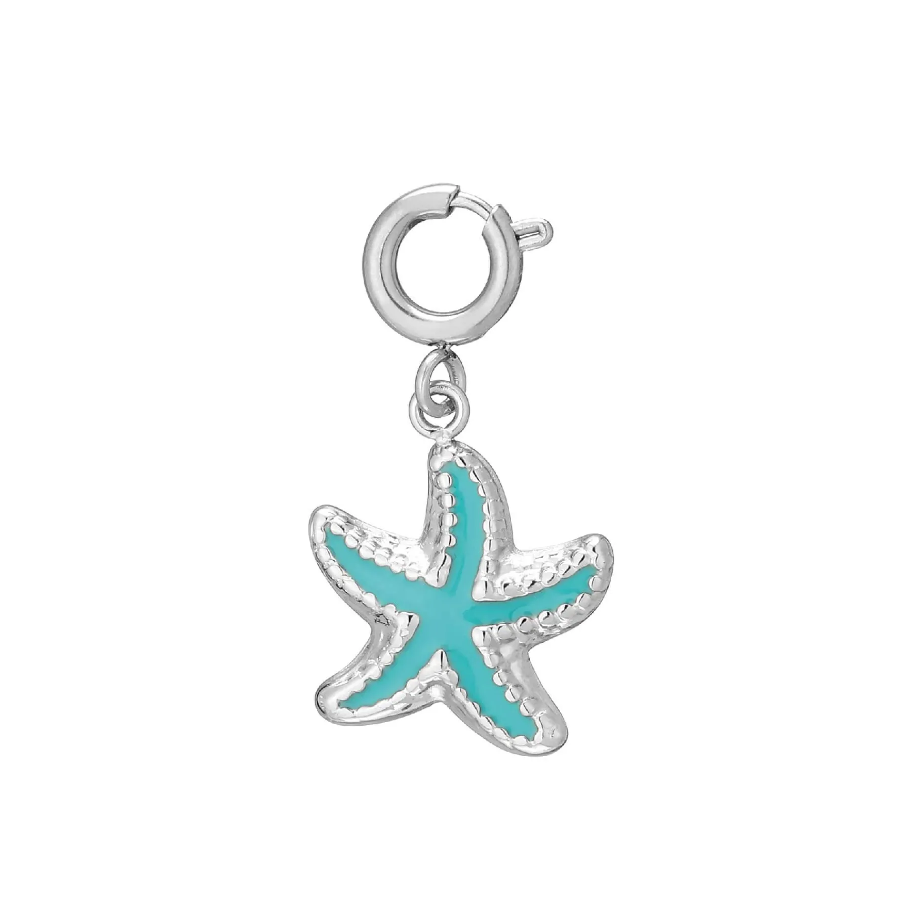 Luzaka Luzacharms<Charm Etoile de mer acier argenté