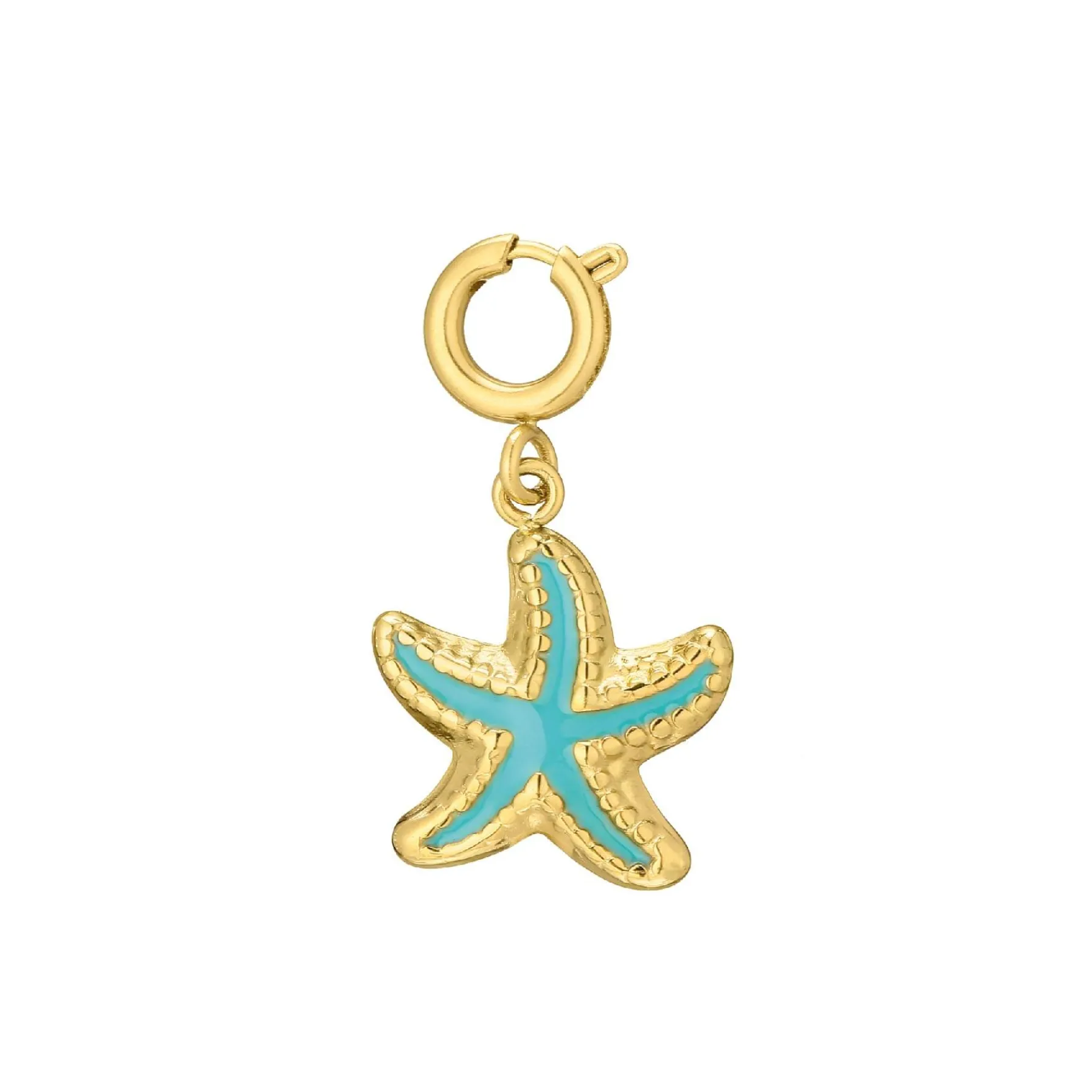 Luzaka Luzacharms<Charm Etoile de mer acier doré or