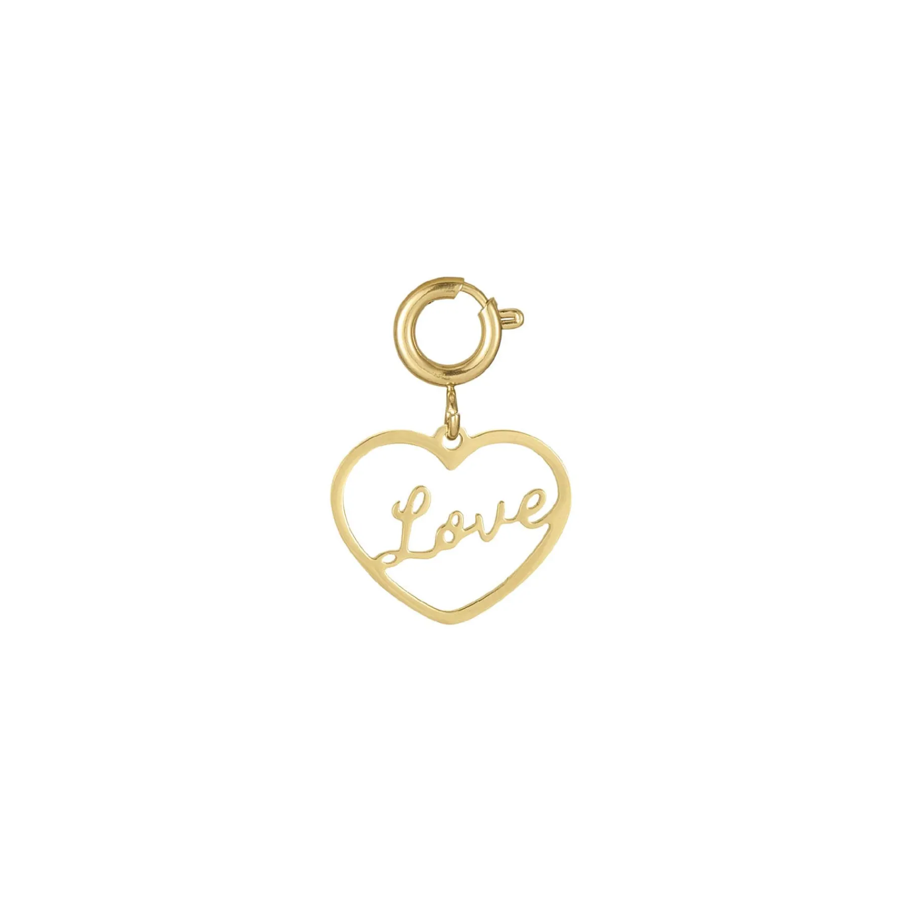 Luzaka Luzacharms<Charm Love acier doré or
