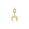 Luzaka Luzacharms<Charm Lune acier doré or