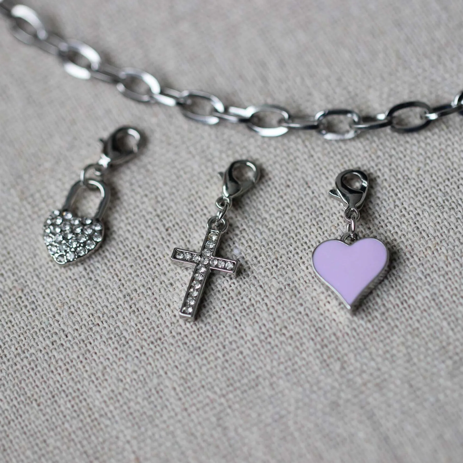 Luzaka Charms Métal<Charm métal Croix strass