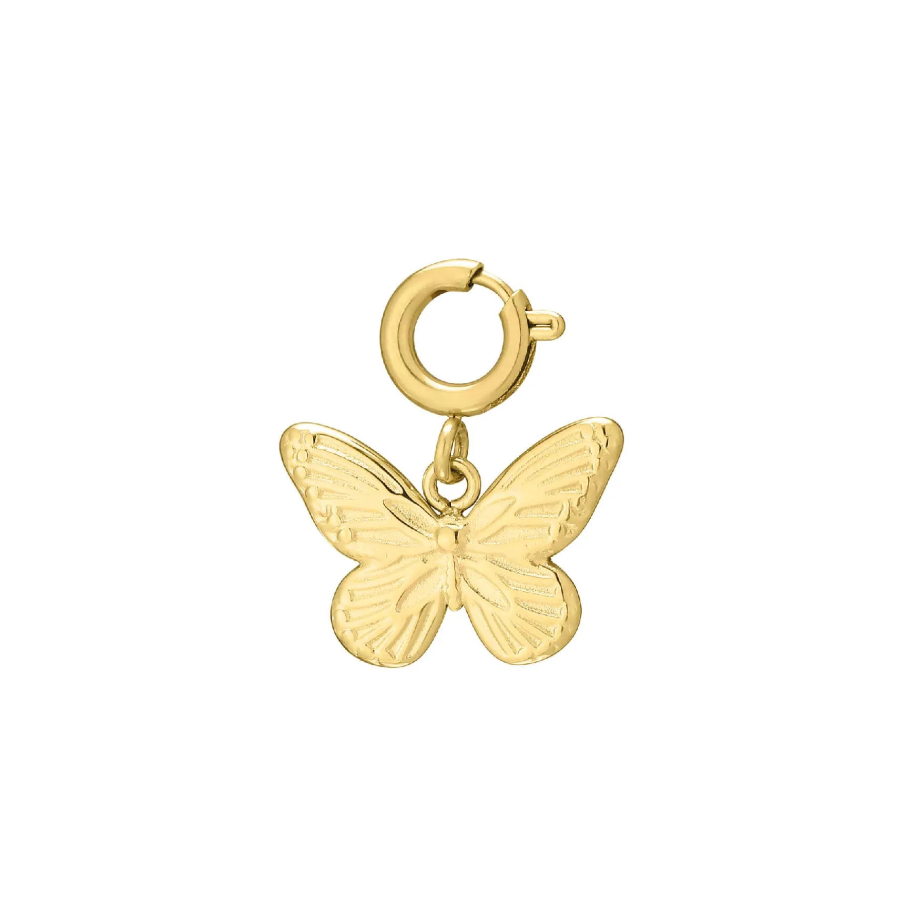 Luzaka Luzacharms<Charm Papillon acier doré or