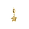 Luzaka Luzacharms<Charm Tortue acier doré or