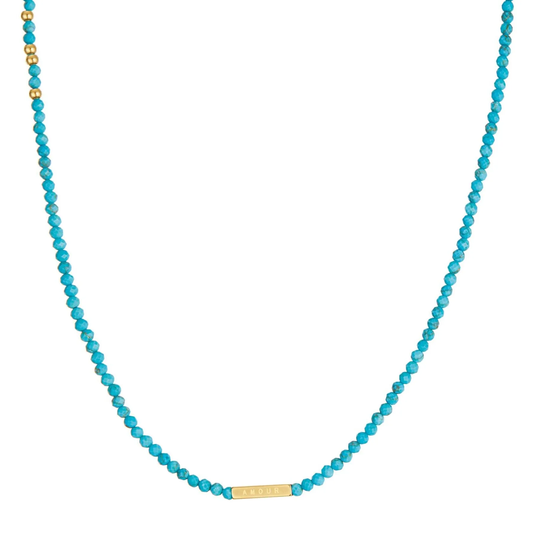 Femme Luzaka Colliers<Collier Amour Howlite bleu