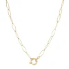 Luzaka Luzacharms<Collier Anneau doré Luza Charms