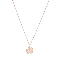 Femme Luzaka Colliers<Collier Arbre de vie acier doré rose