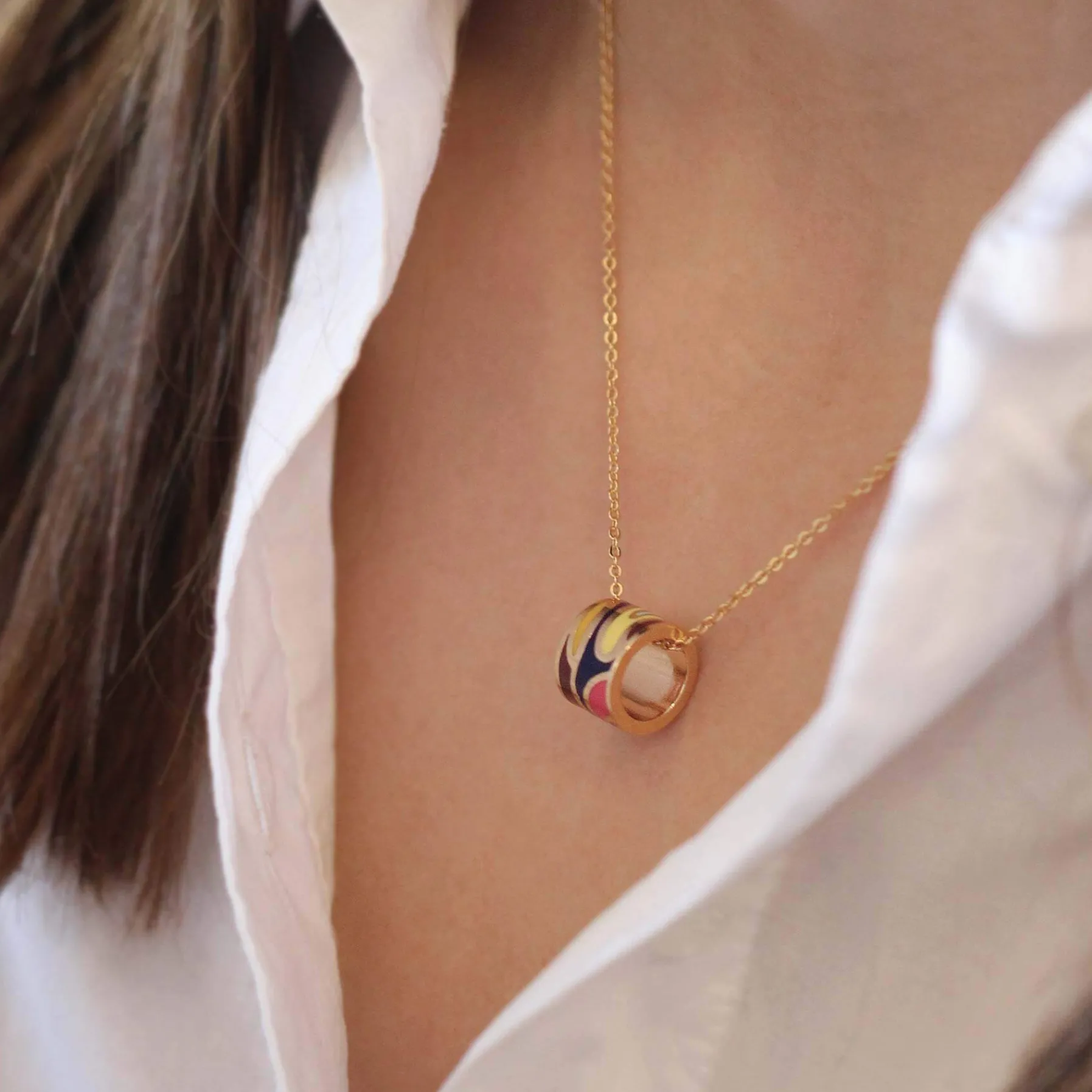 Femme Luzaka Colliers<Collier Art H1 acier doré or