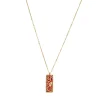 Femme Luzaka Colliers<Collier Artiste rouge acier doré or