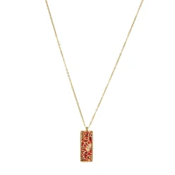 Femme Luzaka Colliers<Collier Artiste rouge acier doré or