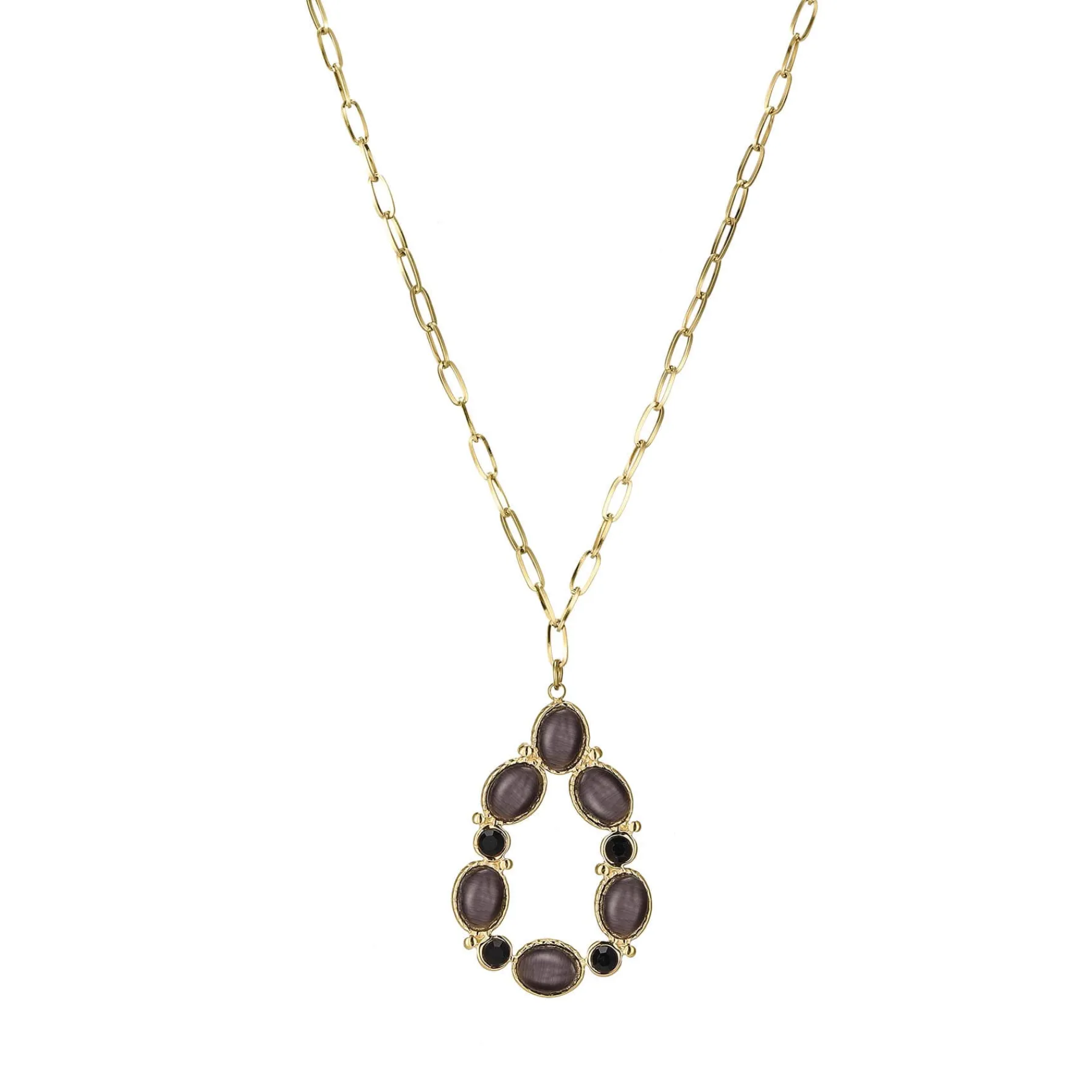 Femme Luzaka Colliers<Collier Aurora Quartz noir