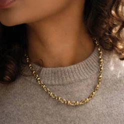 Femme Luzaka Colliers<Collier Birdy acier doré or