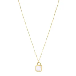 Femme Luzaka Colliers<Collier Cadenas nacre doré or