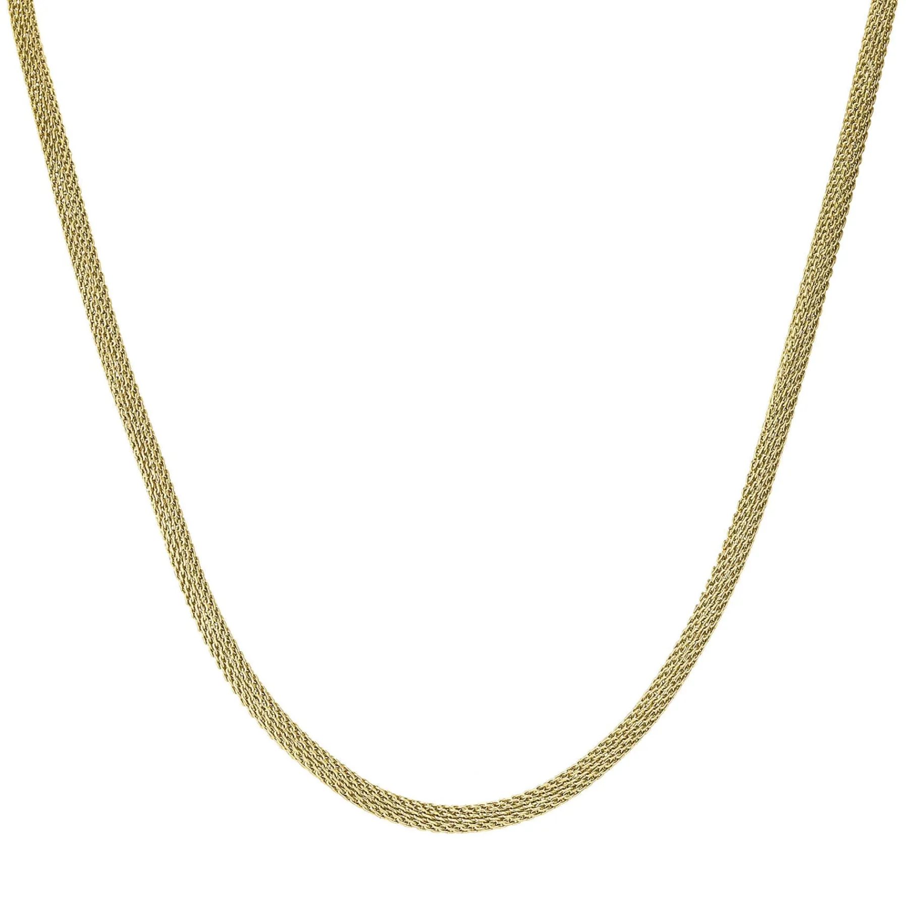 Femme Luzaka Colliers<Collier chaine Lausanne acier doré or