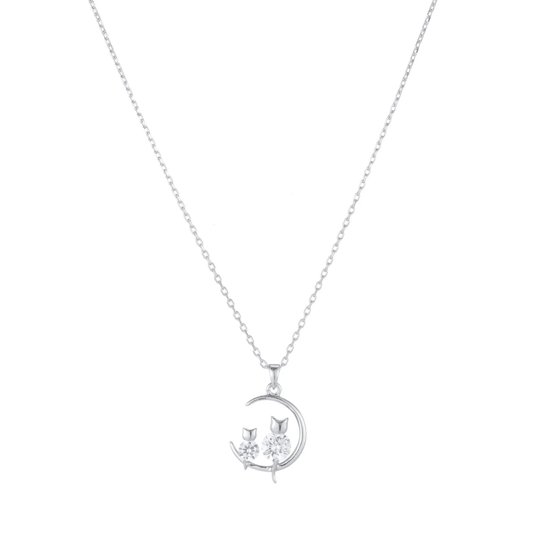 Femme Luzaka Colliers<Collier Chatons Argent 925 rhodié