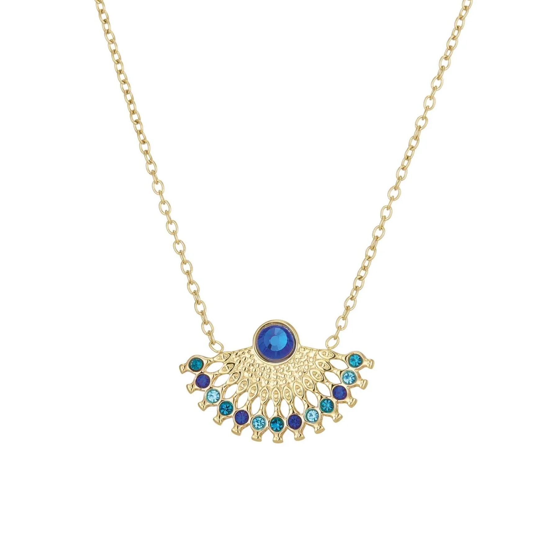 Femme Luzaka Colliers<Collier Cléopâtre strass bleus