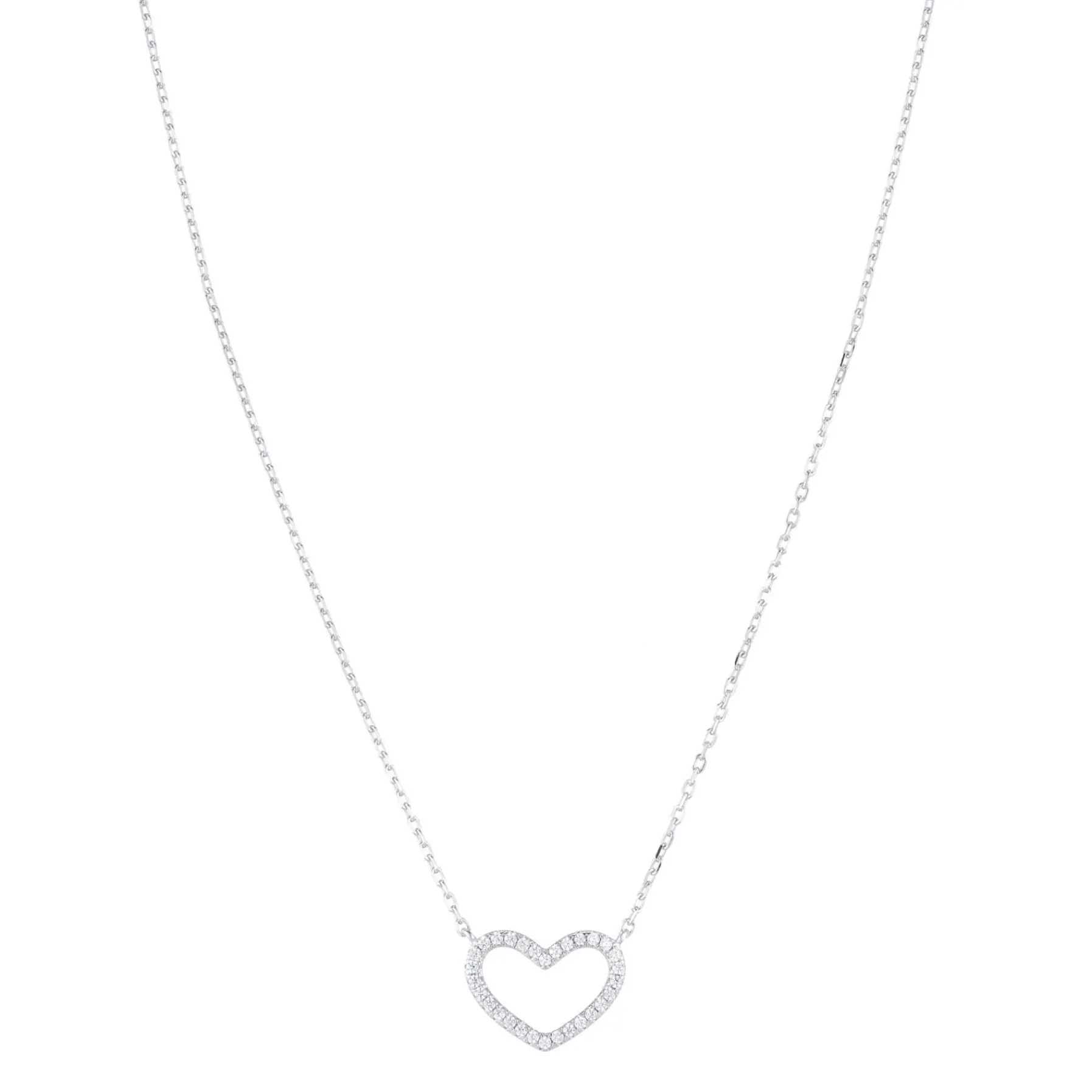 Femme Luzaka Colliers<Collier Coeur Argent 925 rhodié