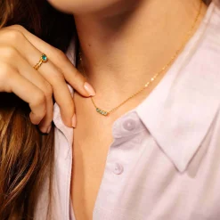 Femme Luzaka Colliers<Collier Comete zircons bleus