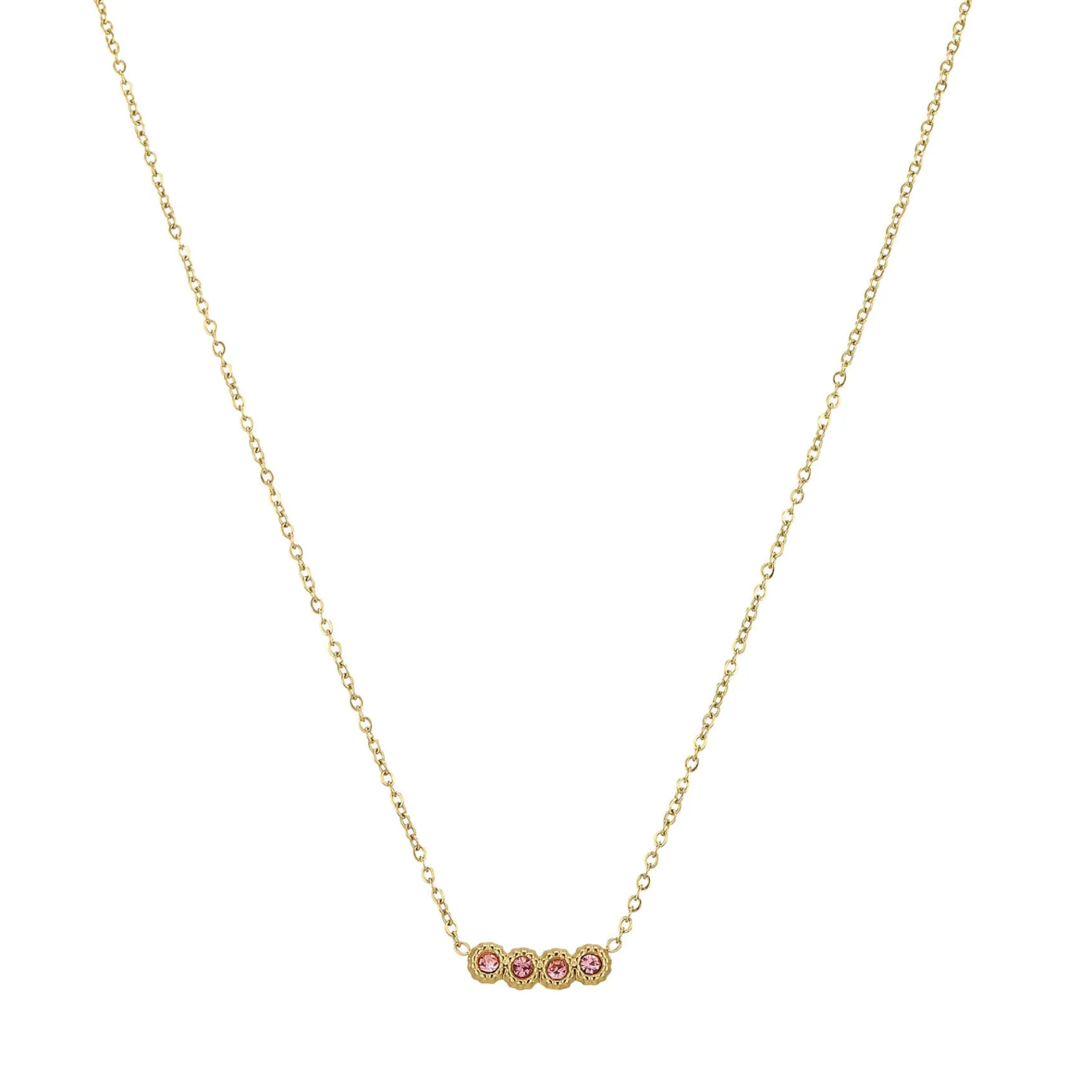 Femme Luzaka Colliers<Collier Comete zircons roses