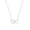 Femme Luzaka Colliers<Collier cœurs entrelacés acier argenté