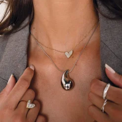 Femme Luzaka Colliers<Collier Emmy acier doré or strass