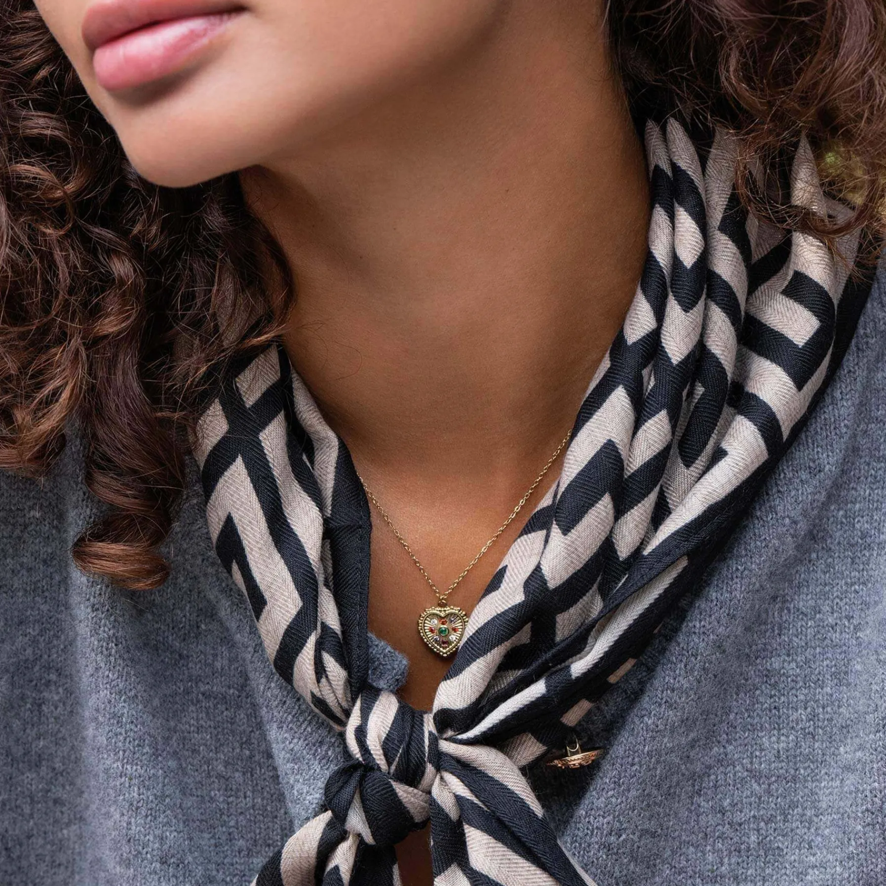 Femme Luzaka Colliers<Collier Eugénie acier doré or strass